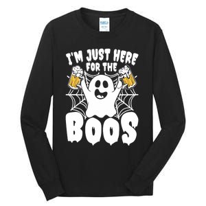 IM Just Here For The Boos Funny Halloween Tall Long Sleeve T-Shirt