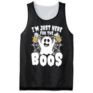 IM Just Here For The Boos Funny Halloween Mesh Reversible Basketball Jersey Tank