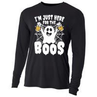 IM Just Here For The Boos Funny Halloween Cooling Performance Long Sleeve Crew