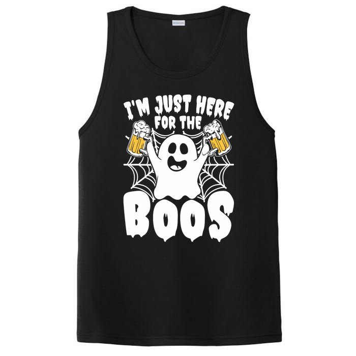 IM Just Here For The Boos Funny Halloween PosiCharge Competitor Tank