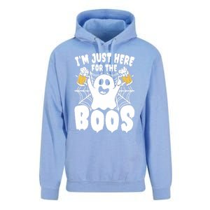 IM Just Here For The Boos Funny Halloween Unisex Surf Hoodie