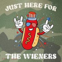 IM Just Here For The Wieners Funny Fourth Of July Hot Dog Legacy Tie Dye Trucker Hat