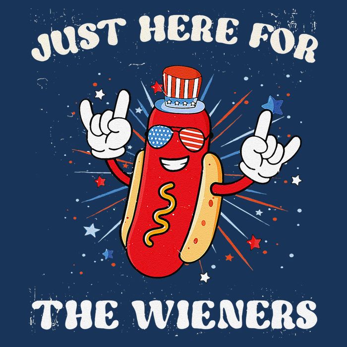 IM Just Here For The Wieners Funny Fourth Of July Hot Dog 16 in Basic Backpack