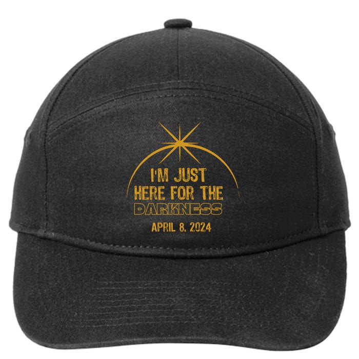 I’M Just Here For The Darkness April 8 2024 7-Panel Snapback Hat