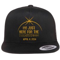 I’M Just Here For The Darkness April 8 2024 Flat Bill Trucker Hat