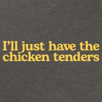 I'll Just Have The Chicken Tenders Funny Cotton Canvas Backpack