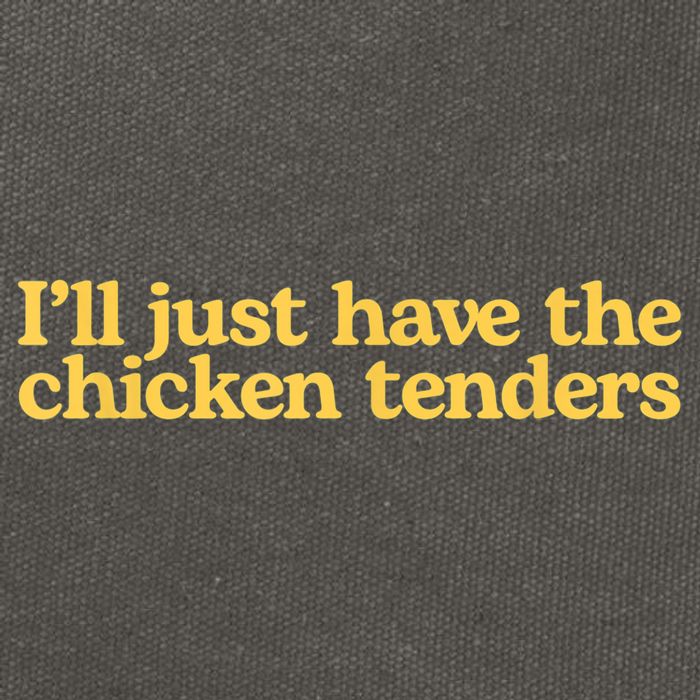 I'll Just Have The Chicken Tenders Funny Cotton Canvas Backpack