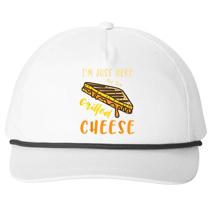 IM Just Here For The Grilled Cheese Snapback Five-Panel Rope Hat