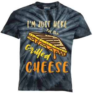 IM Just Here For The Grilled Cheese Kids Tie-Dye T-Shirt