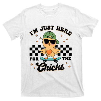 Im Just Here For The Chicks Cute Easter T-Shirt