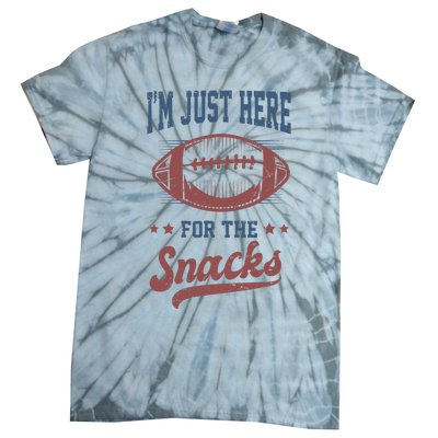 IM Just Here For The Snacks Funny Fantasy Football League Tie-Dye T-Shirt