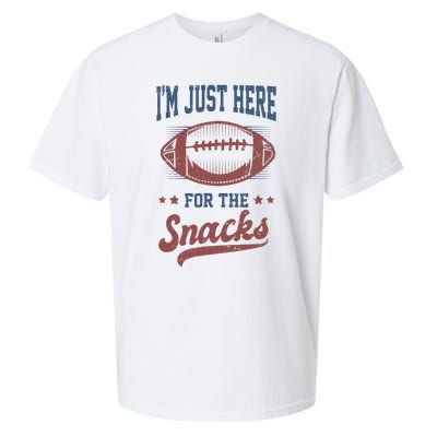 IM Just Here For The Snacks Funny Fantasy Football League Sueded Cloud Jersey T-Shirt