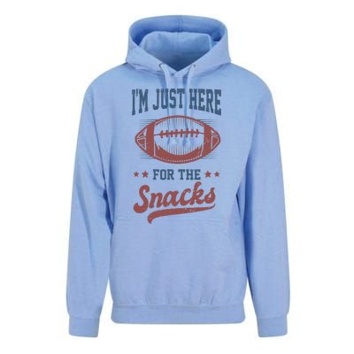 IM Just Here For The Snacks Funny Fantasy Football League Unisex Surf Hoodie