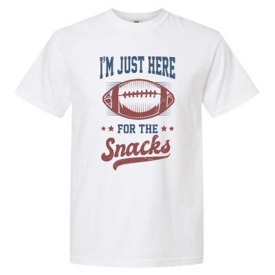 IM Just Here For The Snacks Funny Fantasy Football League Garment-Dyed Heavyweight T-Shirt