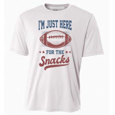 IM Just Here For The Snacks Funny Fantasy Football League Cooling Performance Crew T-Shirt