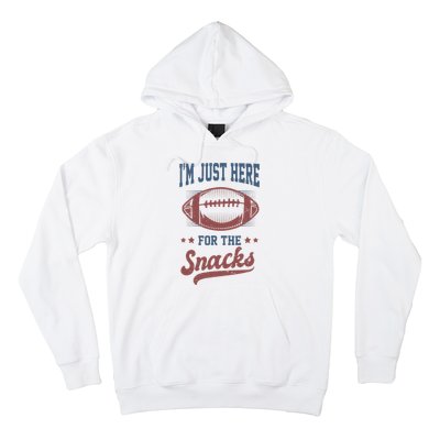 IM Just Here For The Snacks Funny Fantasy Football League Hoodie