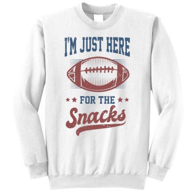 IM Just Here For The Snacks Funny Fantasy Football League Sweatshirt