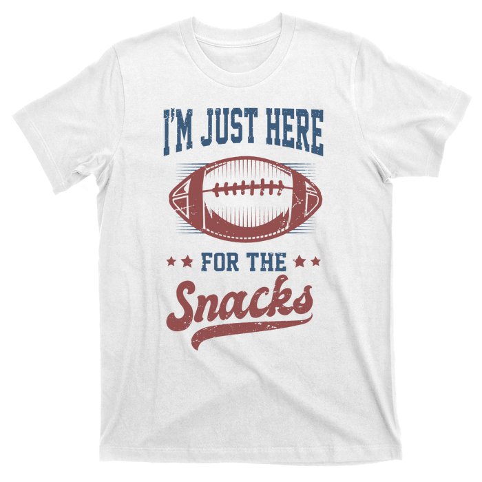 IM Just Here For The Snacks Funny Fantasy Football League T-Shirt