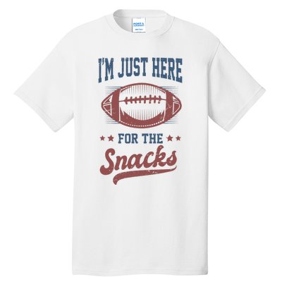 IM Just Here For The Snacks Funny Fantasy Football League Tall T-Shirt