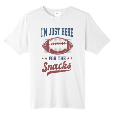 IM Just Here For The Snacks Funny Fantasy Football League Tall Fusion ChromaSoft Performance T-Shirt