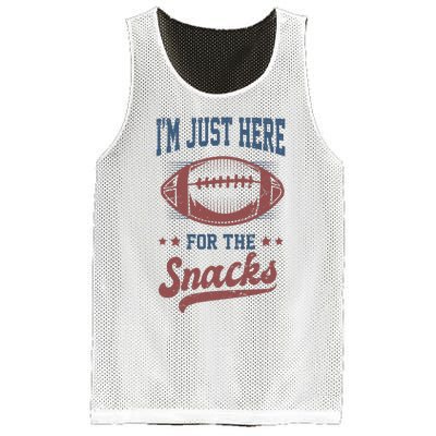 IM Just Here For The Snacks Funny Fantasy Football League Mesh Reversible Basketball Jersey Tank