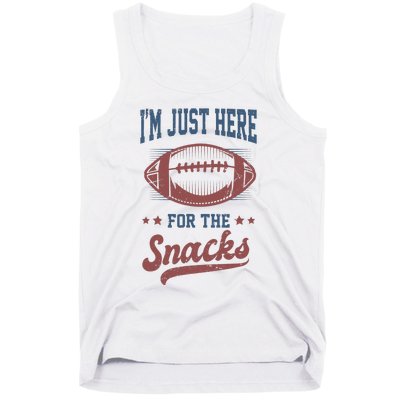 IM Just Here For The Snacks Funny Fantasy Football League Tank Top