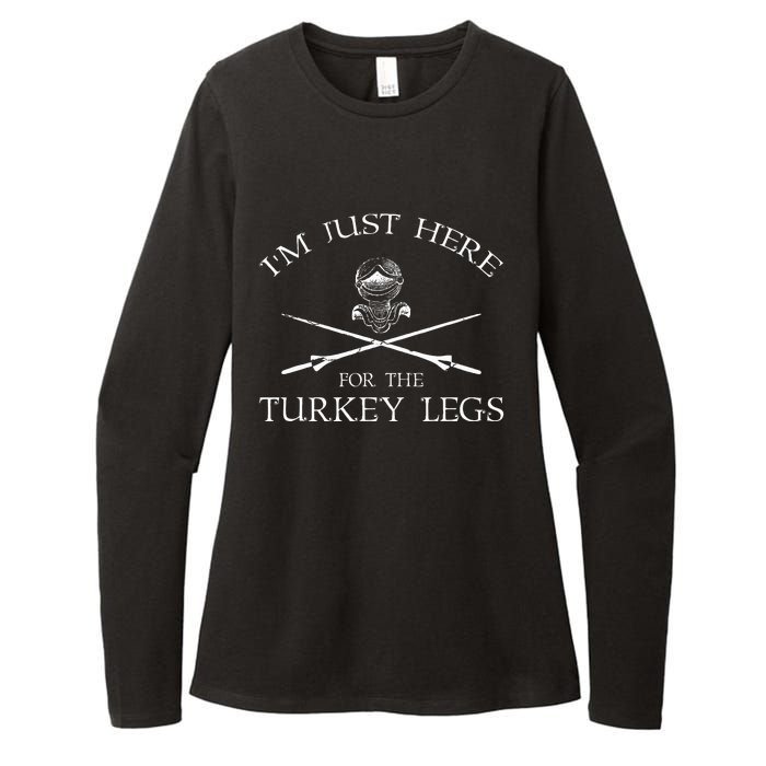 IM Just Here For The Turkey Legs Medieval Renaissance Womens CVC Long Sleeve Shirt