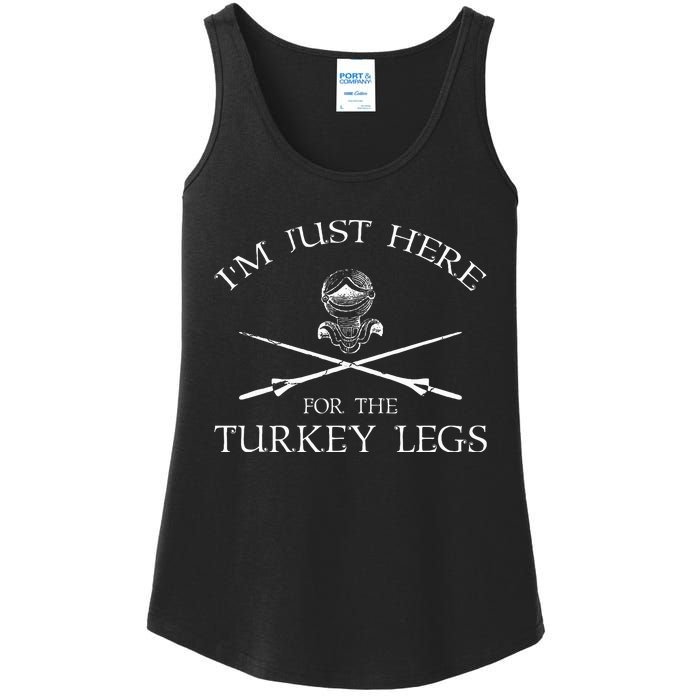 IM Just Here For The Turkey Legs Medieval Renaissance Ladies Essential Tank