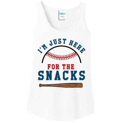 IM Just Here For The Snacks Natural Ladies Essential Tank