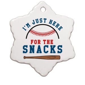 IM Just Here For The Snacks Natural Ceramic Star Ornament