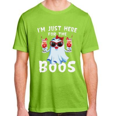 IM Just Here For The Boos Funny Halloween Gift Women Ghost Adult ChromaSoft Performance T-Shirt