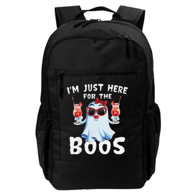 IM Just Here For The Boos Funny Halloween Gift Women Ghost Daily Commute Backpack