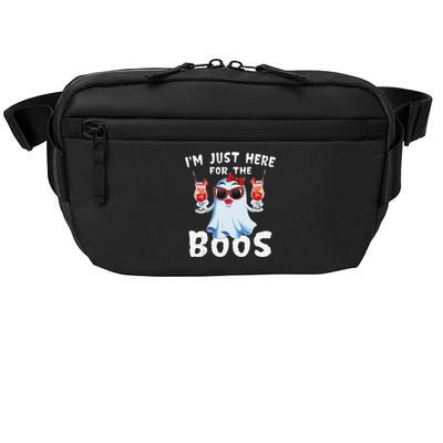 IM Just Here For The Boos Funny Halloween Gift Women Ghost Crossbody Pack