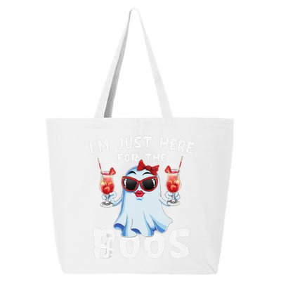 IM Just Here For The Boos Funny Halloween Gift Women Ghost 25L Jumbo Tote