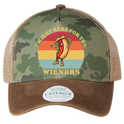Im Just Here For The Weiners 4th Of July Legacy Tie Dye Trucker Hat