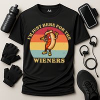 Im Just Here For The Weiners 4th Of July Performance Shirt