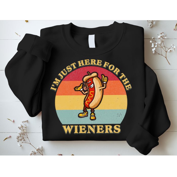 Im Just Here For The Weiners 4th Of July Sweatshirt