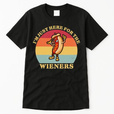 Im Just Here For The Weiners 4th Of July Tall T-Shirt
