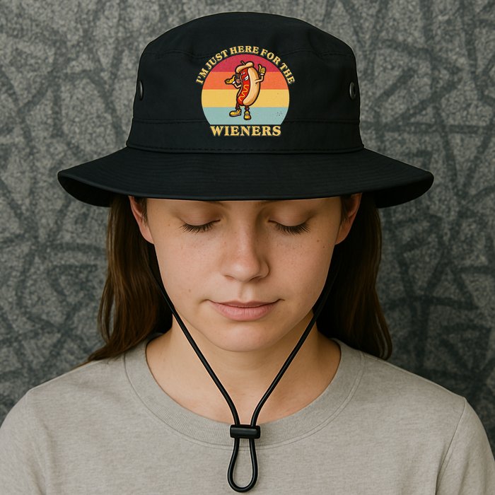 Im Just Here For The Weiners 4th Of July Bucket Hat