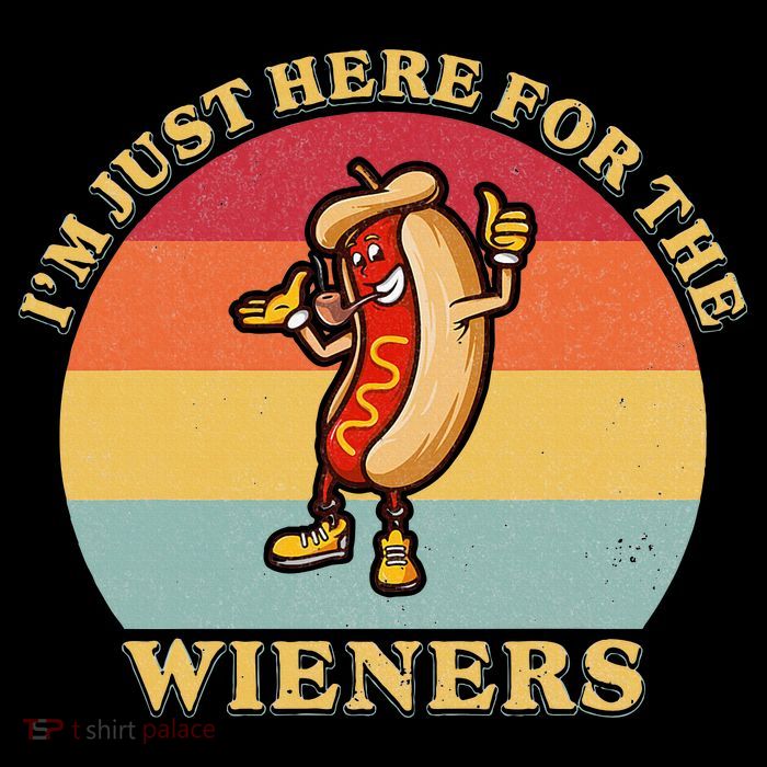 Im Just Here For The Weiners 4th Of July Flatbill Hat