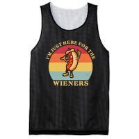 Im Just Here For The Weiners 4th Of July Mesh Reversible Basketball Jersey Tank