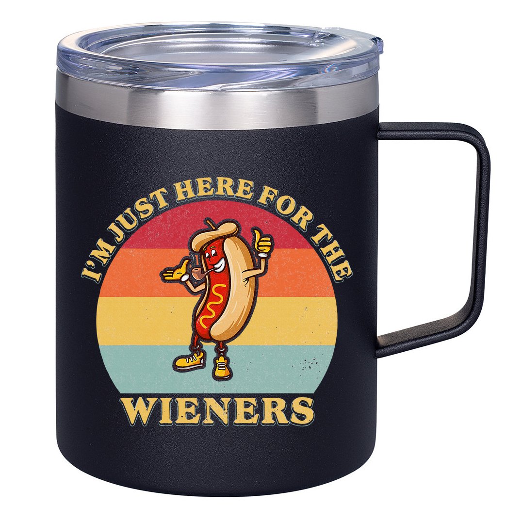 Im Just Here For The Weiners 4th Of July 12oz Stainless Steel Coffee Mug