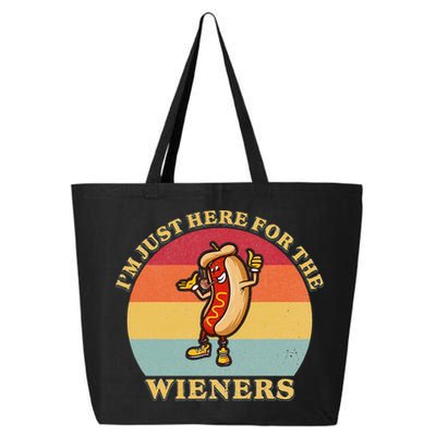 Im Just Here For The Weiners 4th Of July 25L Jumbo Tote