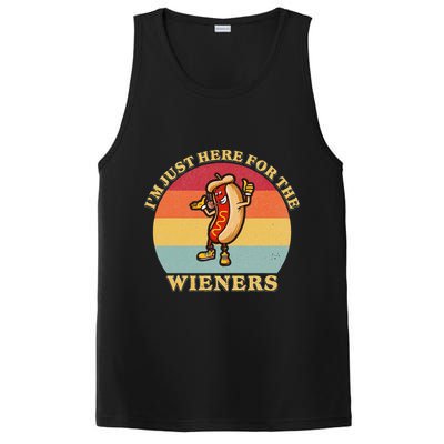 Im Just Here For The Weiners 4th Of July PosiCharge Competitor Tank