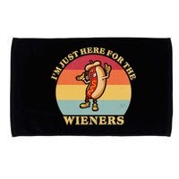 Im Just Here For The Weiners 4th Of July Microfiber Hand Towel