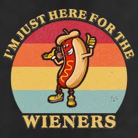 Im Just Here For The Weiners 4th Of July Microfiber Hand Towel
