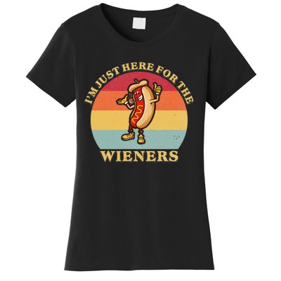 Im Just Here For The Weiners 4th Of July Women's T-Shirt