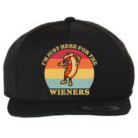 Im Just Here For The Weiners 4th Of July Wool Snapback Cap