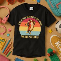 Im Just Here For The Weiners 4th Of July Kids T-Shirt