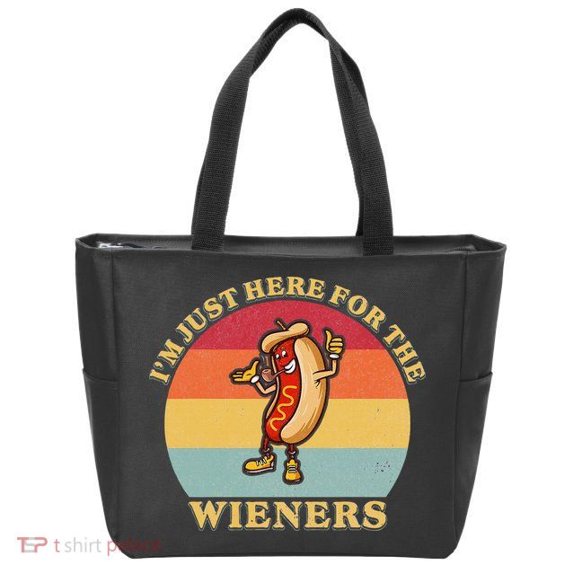 Im Just Here For The Weiners 4th Of July Zip Tote Bag